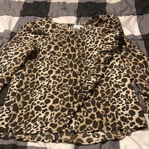 Leopard dress shirt